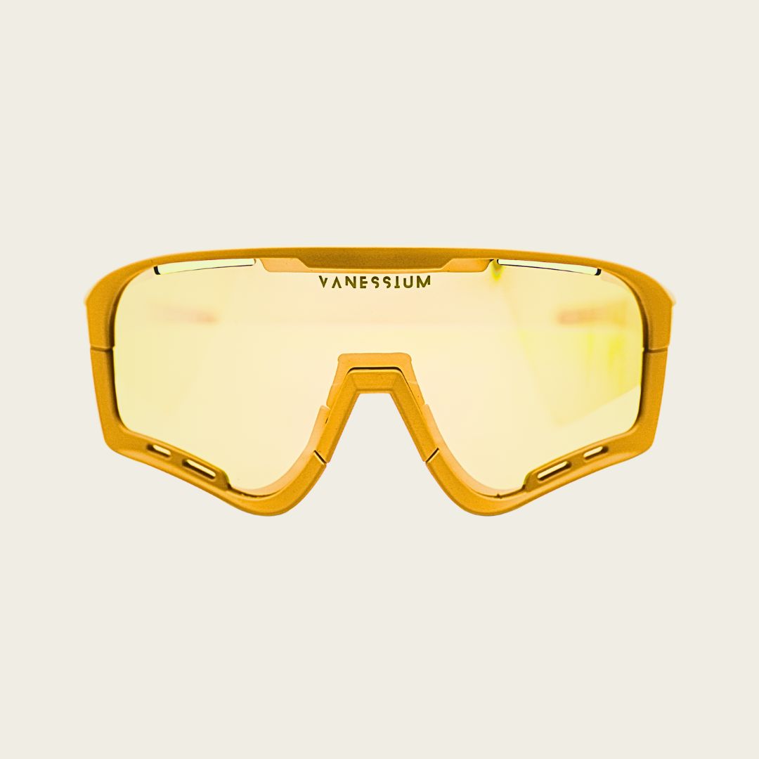 Lunettes de Soleil. Jaune.